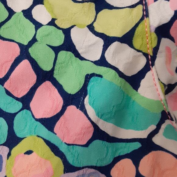 Lilly Pulitzer Ellie Shorts Gypsy Jungle Womens 8 Mosaic Multi Art Deco Preppy - Picture 4 of 11